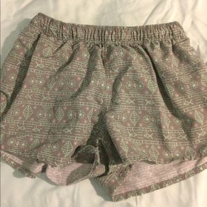 Green Fish & Flower Lounge Shorts